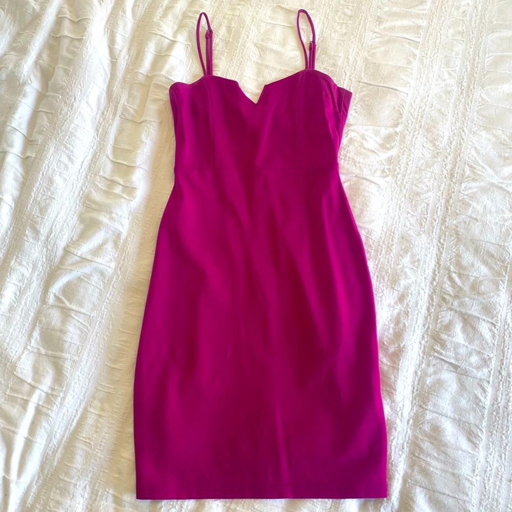 Lulu’s hot pink bodycon dress. Size Small. TTS